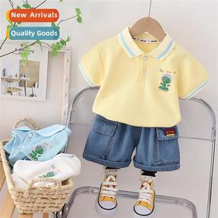 summer 2023 Boys baby shirt new clos lapel