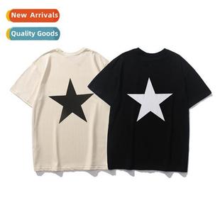 star high short teenagers print pentagram set fog Tide