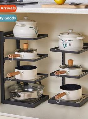 Under Sink Kchen Pot Rack Multi-Layer Shelf Narrow Clip Rack
