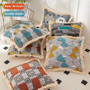 fabric hmade patchwork cushi bedsid ins home creative