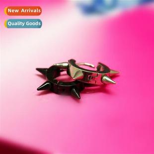 steel buckle tanium ear earrings stainless