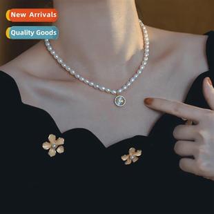 necklace female cats Baroque ste pearl eye starburst natural