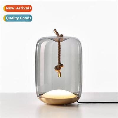 Scinavian creative glass living room table lamp art bedside