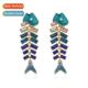 smearing oil fish exaggerated earrings alloy fash persaly