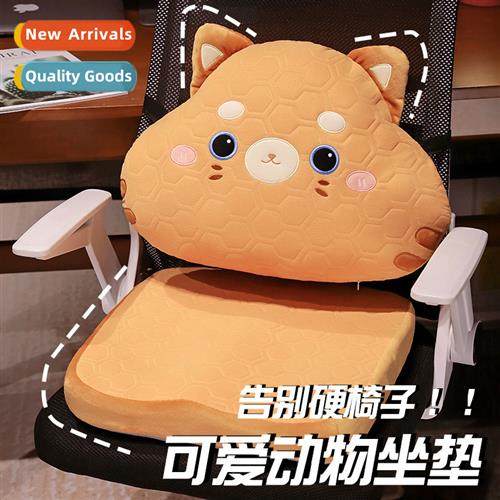 Cushi lumbar cushi carto pig warm lumbar cushi fice fart cus