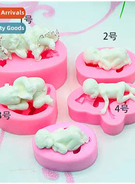 DIY Flipping Tools Four Baby Baby Silice Moulds Baking Tools