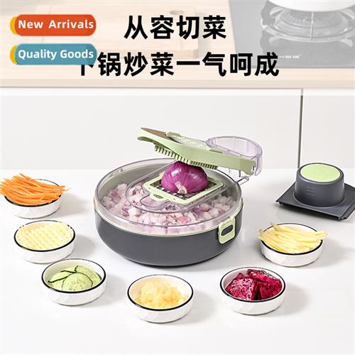 Multi-functial draining vegetable cutter home kchen preparat