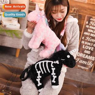 Creative Punk Style Unicorn Bag Plush Toys Kids Crossbody An