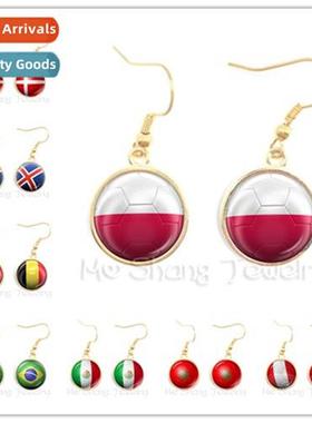 Brazil Mexico Flag Accessories Ring Football Cup Fans Memori