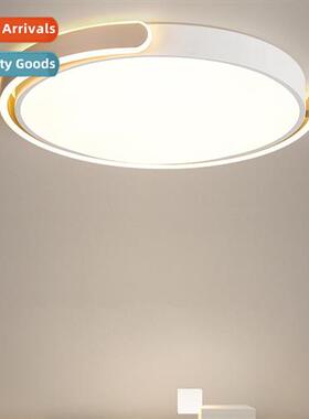 Scinavian master bedroom ceiling light round led simple mode