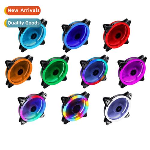 Desktop Computer Dual Aperture Computer Cooling Fan 12CM Dua