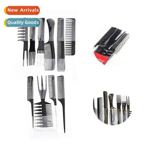 10 Piece Comb Set Hair Color Comb Sharp Tail Comb Hair Picki