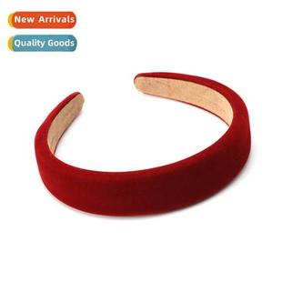 velvet fashi New temperament burgundy versatile Years