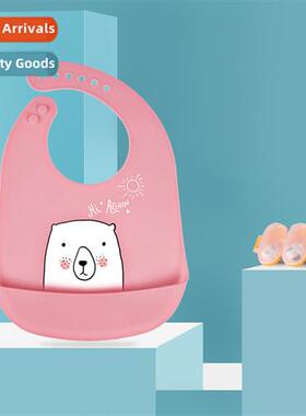 Baby eating waterpro silice bibs childrens st three-dimensia