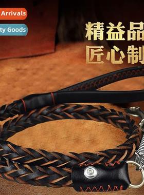 Pet leash dog cowhide leash medium  large dogs explosi-pro p