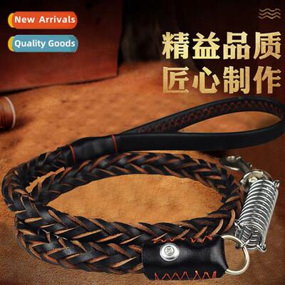 Pet leash dog cowhide leash medium  large dogs explosi-pro p