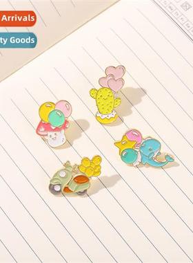 Carto animal series new alloy brooch creative cute ballo wha