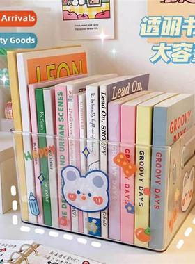 Acrylic transparent book st ins student desk put books organ