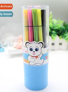 18 colors washable watercolor pencils cartridge brushes chil