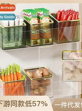 Oni, ginger  garlic storage basket wall hanging basket kchen