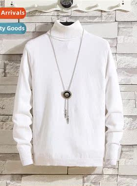 2022 winter turtleneck sweater men Korean Slim sweater kn sw