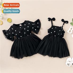 sleeveless fall dot polka halter new 2020 spring Girls