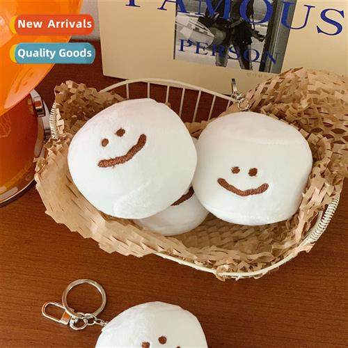 Ins wind plush cfee smiley keychain girl heart doll doll bag