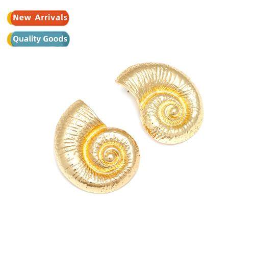 retro marine animal earrings exaggerated beach wind alloy cc