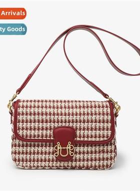 2023 new bag female red color collisi thous bird check brida