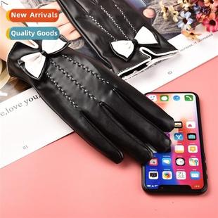 gloves fashi touch lear screen padded womens warm riding