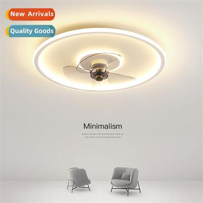 Modern Minimalist Geometric Round Triangle Fan Ceiling Light