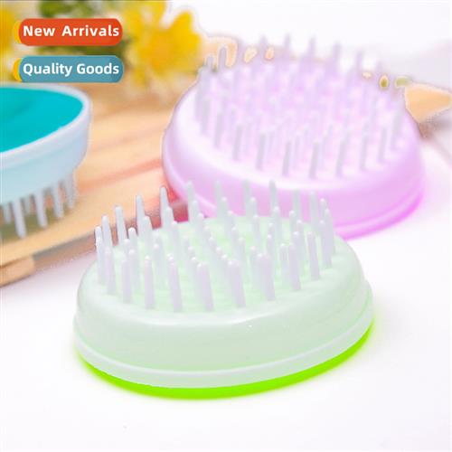 Plastic round shampoo brush High qualy head massage brush wa