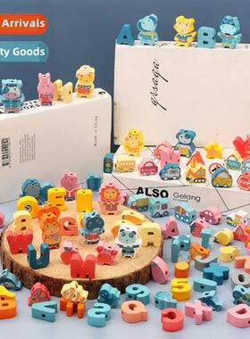 Threading rope line beads young childrens educatial h-eye co