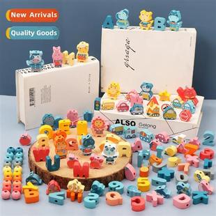 beads young eye rope line educatial Threading childrens