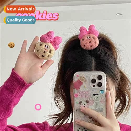 Cute creative plush cookie  b  accessories fall  winter girl