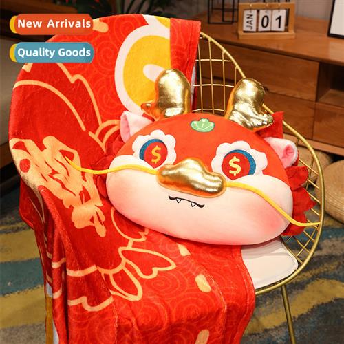 Carto mey drag pillow blanket dual-use plush cushi fice nap