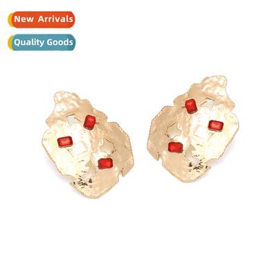 ZA fashi design  alloy diamd hollow earrings new persaly exa