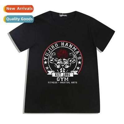Baki The Grappler Blade Tooth Printed Cott Short Sleeve Mens