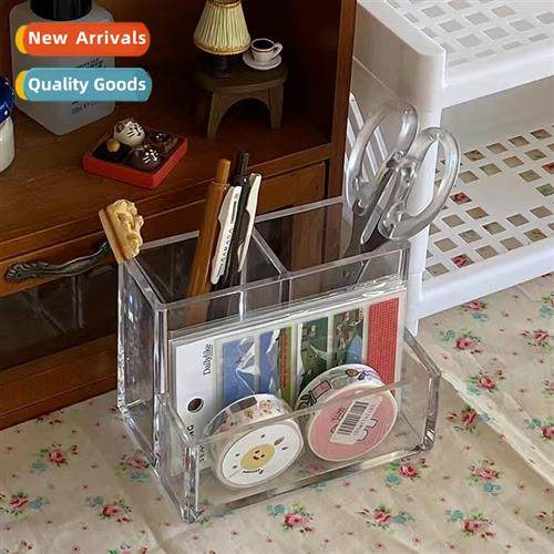 Ins wind simple acrylic transparent two compartments three c