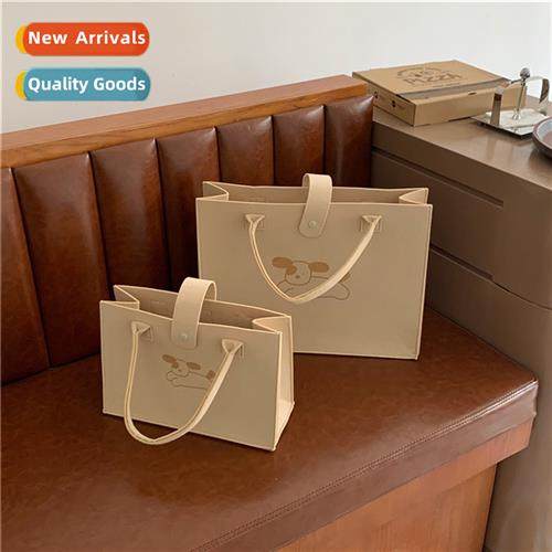 niche felt hbag ins wind puppy carto shopping bag large capa