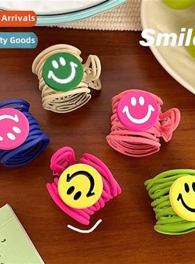 2023 new dopamine meta girl cute smiley high pytail  clip he