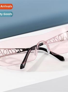 6007 rimless Y2K millennial techy e- sports windshield sungl