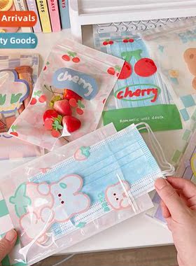 Korea creative cute snacks sealing bag girl heart carto food