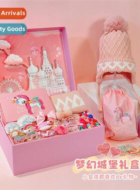 2022 new girls red New Years headdress childrens  clips do n