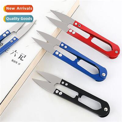U-shaped plastic spring yarn scissors cross stch thread cutt