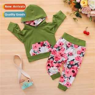 Flower Hoode Autumn Sleeve Print New 2021 Spring Girls