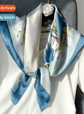 2020 new fashi simulati silk scarf female four seass in  lg
