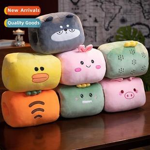 cute insert warm winter plush pillow cover warmer strip