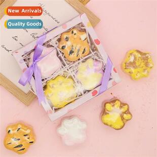 Carto animal paw shape bath salts Multi-bubble bath salts ba