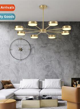 Scinavian style brass living room chelier simple -modern cre